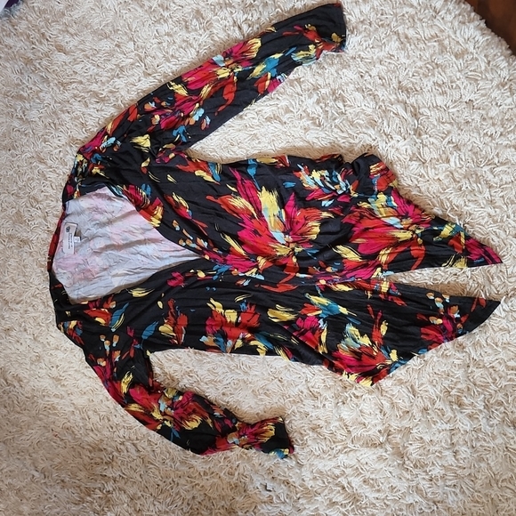 LIZ LANGE color splash open cardigan - Picture 9 of 11